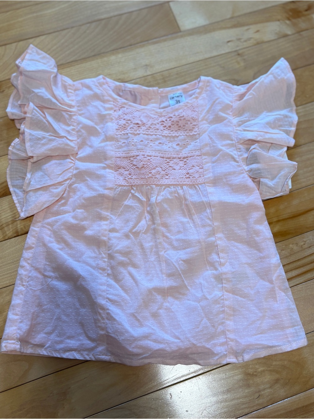 Carter’s  baby girl summer flowy top light pink 3T Light Weight NWT